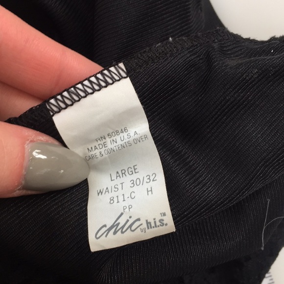 Lace Black Slip Skirt Size 30/32 Waist - Picture 6 of 6